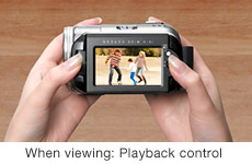 When viewing: Playback control