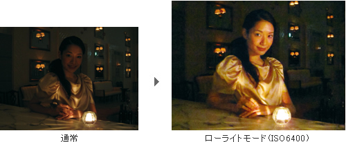 写�u�G�uシーンモード�v ローライトモード�@��