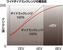 �uワイドダイナミックレンジ�vの����図
